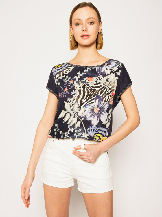 Girls Sweatshirt Desigual TS_edimburgo Camiseta, Gris (Gris Vigore