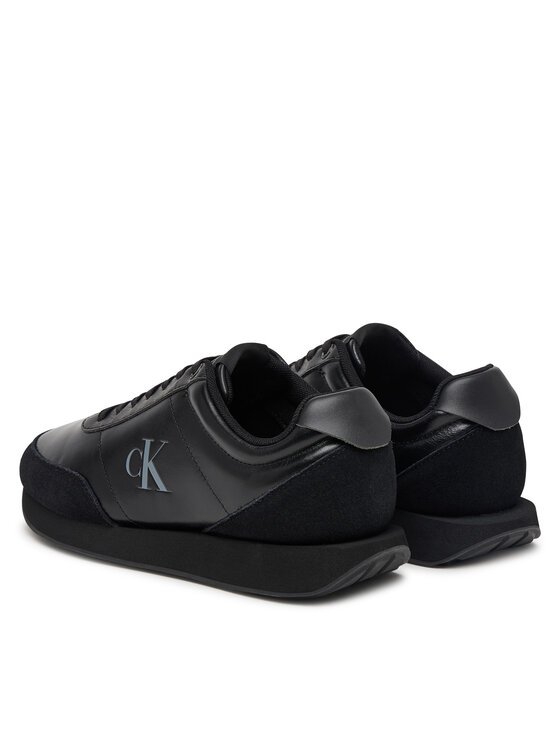 Calvin Klein Calvin Klein Sneakersy Retro Runner Ess Lth-Sue HW0HW03248 Černá