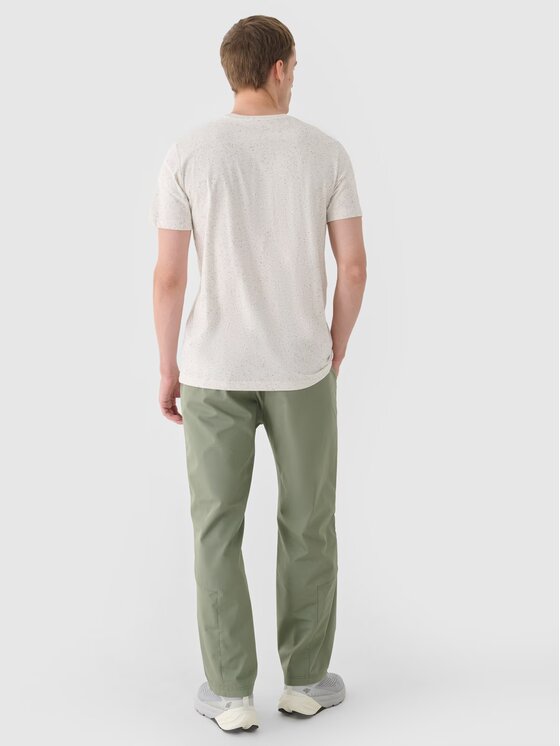 4F 4F Pantaloni di tessuto 4FRSS24TTROM1327-44S Verde Regular Fit