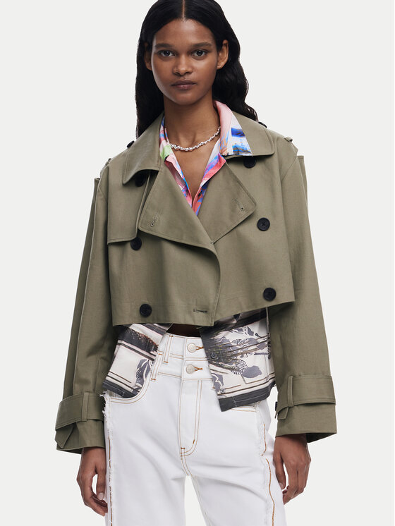 Desigual Desigual Trench 25SWEW49 Beige Loose Fit