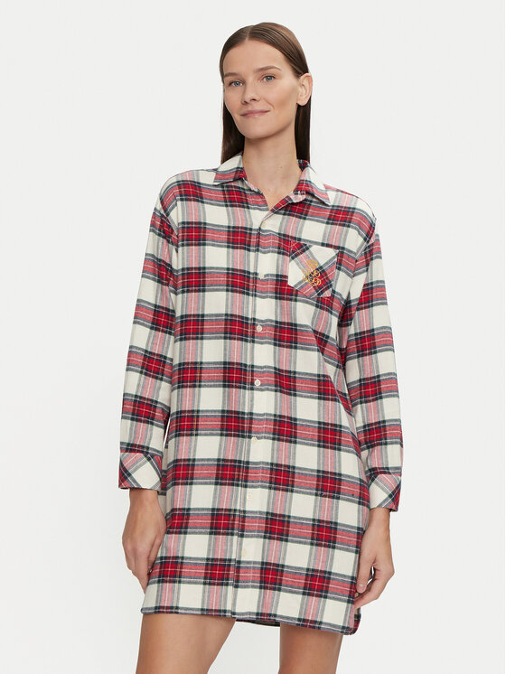 LAUREN RALPH LAUREN Nočná košeľa ILN32374 Béžová