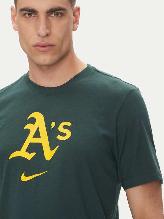 Nike Nike T-Shirt 034J-3EY-FZ-L84 Zielony Regular Fit