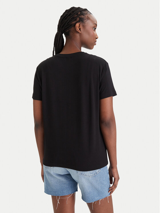 Guess Guess T-shirt E6GI01 K68D2 Crna Regular Fit