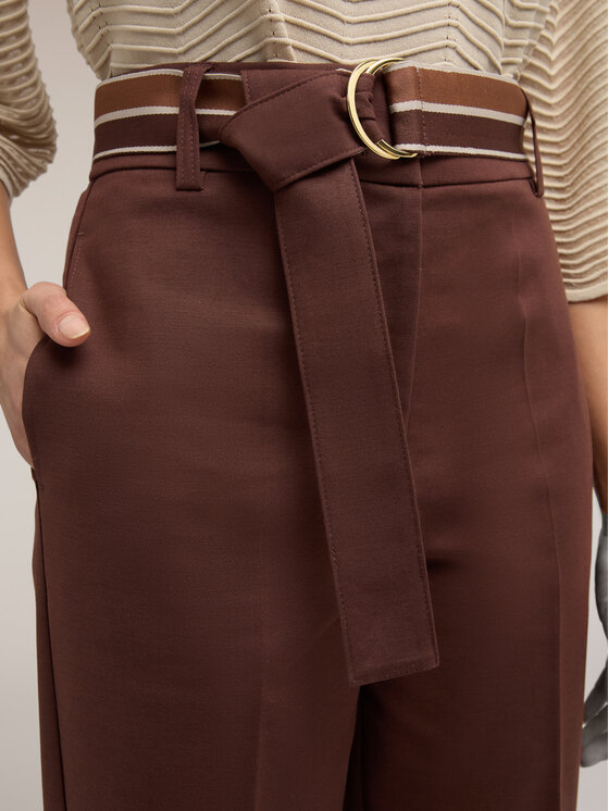 Motivi Motivi Pantaloni di tessuto P049Q004395N022 Marrone Regular Fit