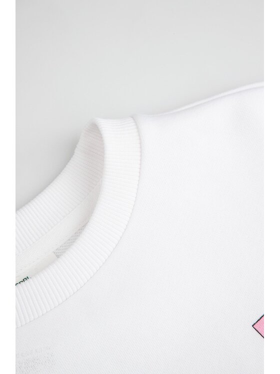 Coccodrillo Coccodrillo Mikina WC6132102LGD-001 Biela Regular Fit
