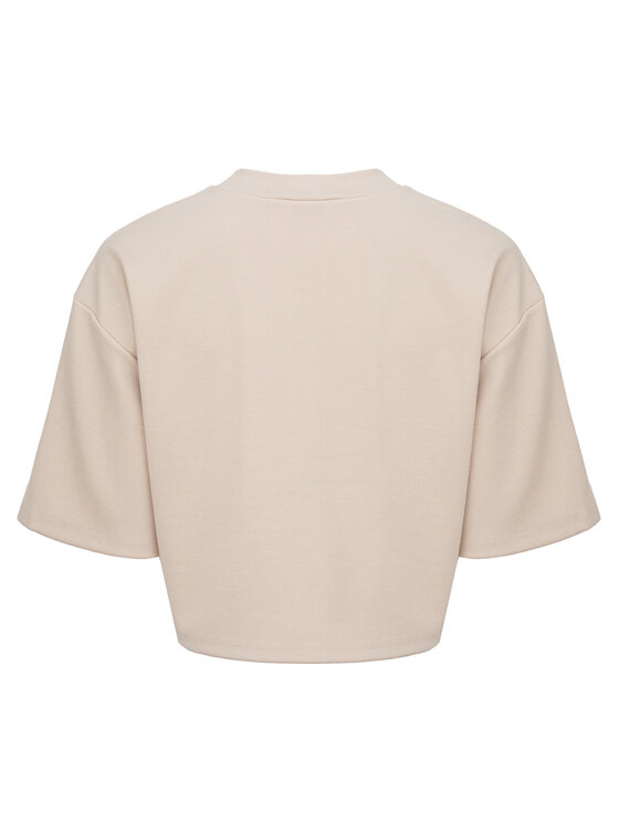 MAI MAI T-Shirt AURA Beżowy Oversize