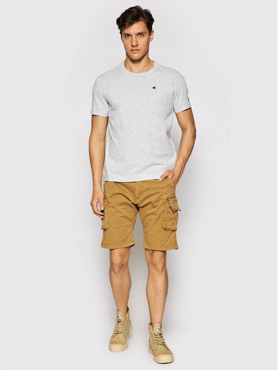 Alpha Industries Alpha Industries Kratke hlače iz tkanine Crew 176203 Rjava Slim Fit