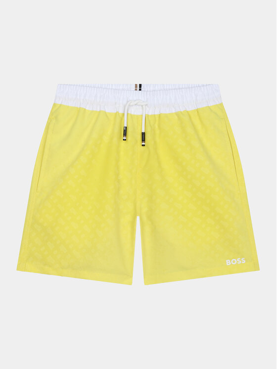 BOSS Boss Szorty kąpielowe J50668 S Żółty Regular Fit