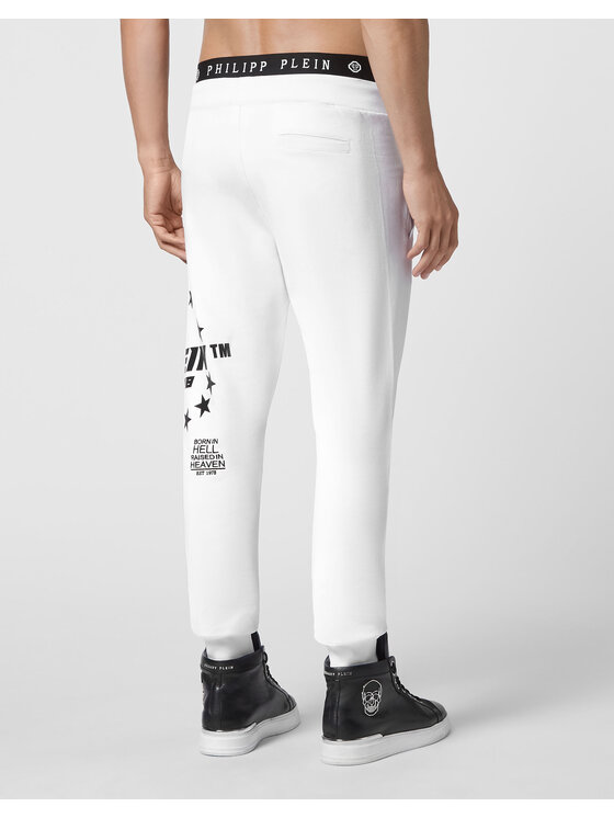 PHILIPP PLEIN PHILIPP PLEIN Joggers kalhoty 3901 Bílá Jogger Fit