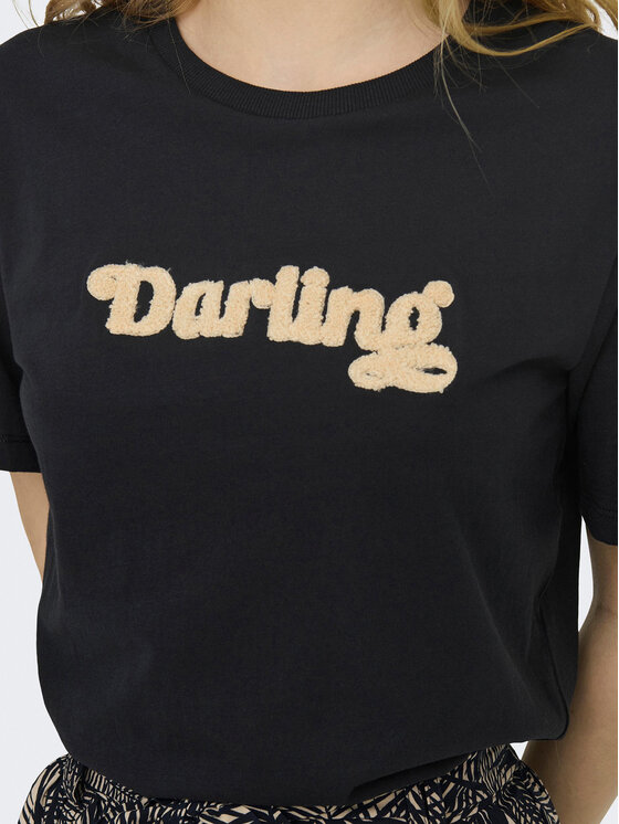 JDY JDY T-särk Felisa 15300408 Must Regular Fit