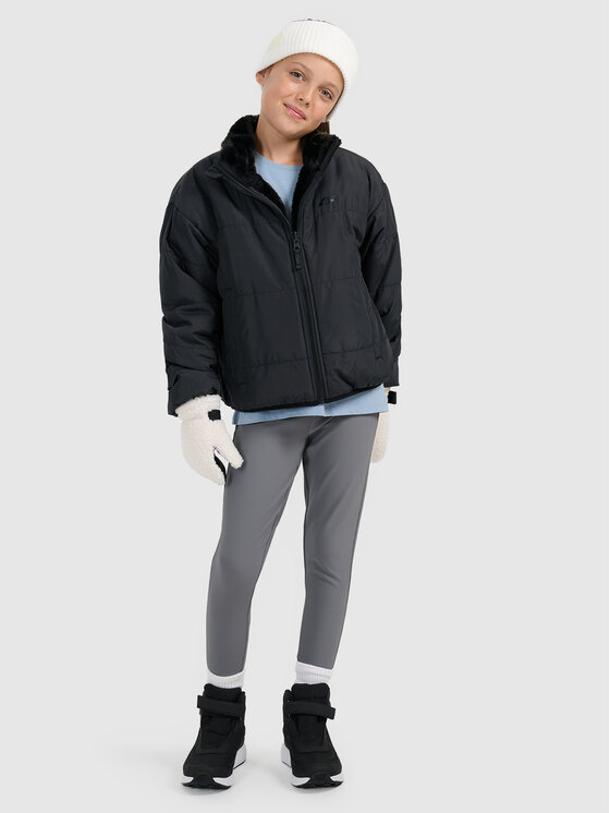 4F 4F Kurtka puchowa OUTERWEAR Czarny Regular Fit