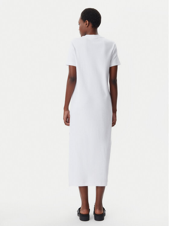 Calvin Klein Jeans Calvin Klein Jeans Φόρεμα καθημερινό Monologo J20J225543 Λευκό Regular Fit