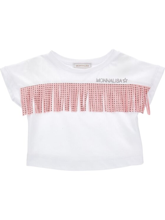 Monnalisa Monnalisa T-shirt q-bab-67401 Bianco Regular Fit