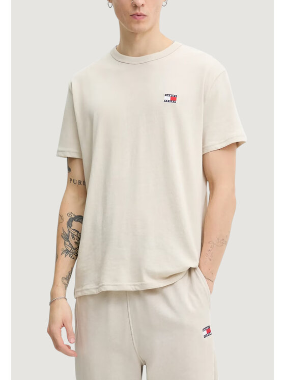 Tommy Jeans Tommy Jeans T-shirt DM0DM22667 Beige Casual Fit