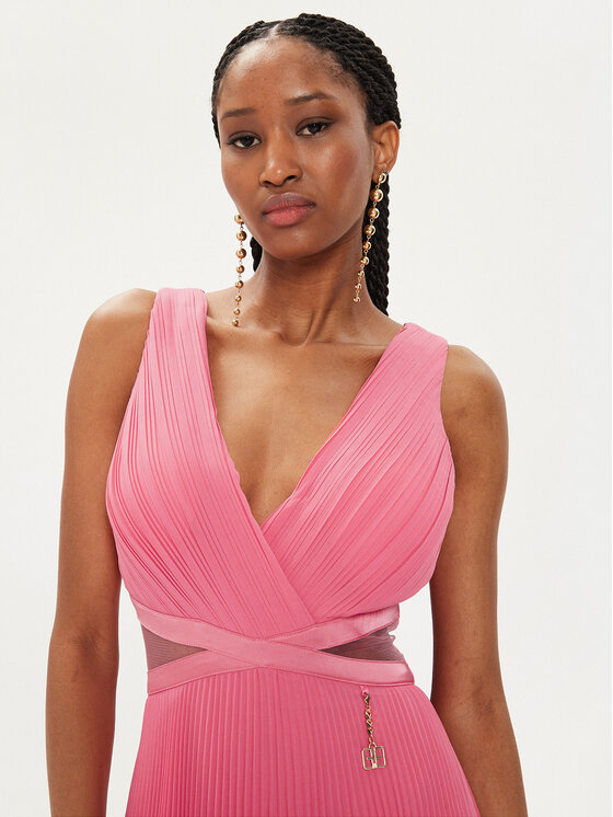 Fracomina Fracomina Abendkleid FQ24SD3026W412F9 Rosa Regular Fit