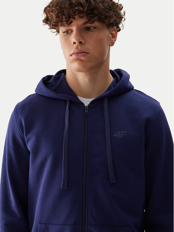 4F 4F Pulóver 4FWSS24TSWSM0951 Sötétkék Regular Fit
