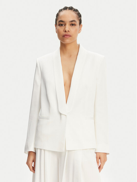 BOSS BOSS Giacca da abito Janka3 50537473 Bianco Regular Fit