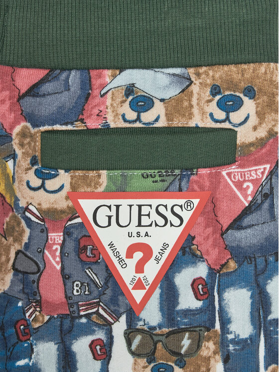 Guess Guess Šortky z materiálu N5RD02 KA6R4 Barevná Regular Fit