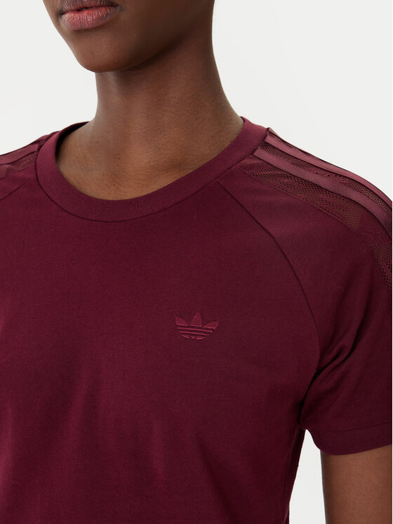 adidas adidas Marškinėliai Lace Cali KC6453 Vyšninė Regular Fit