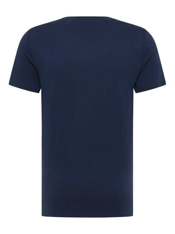 Mustang Mustang T-Shirt Austin 1016483 Dunkelblau Regular Fit