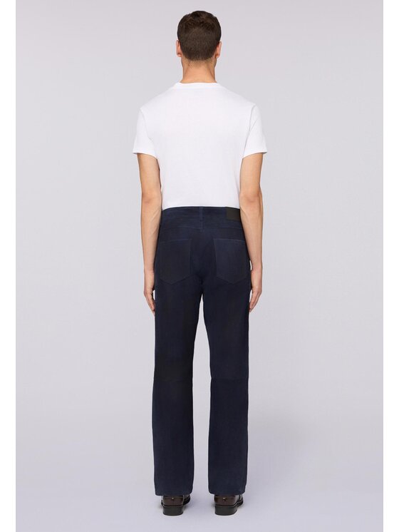 Trussardi Trussardi Pantaloni di pelle P300M000021N024 Celeste Regular Fit