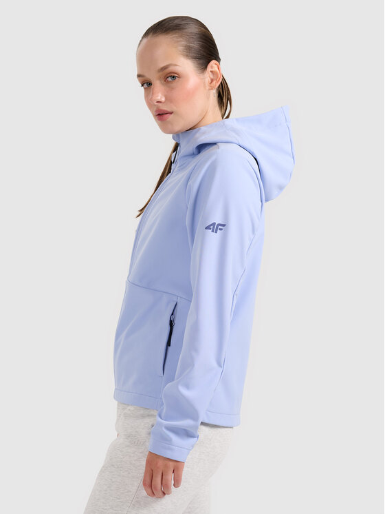 4F 4F Kurtka przejściowa MIDSHOP TEXTILE Niebieski Slim Fit