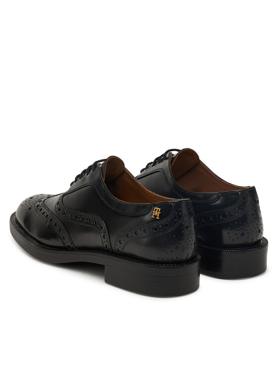 Tommy Hilfiger Tommy Hilfiger Oxford čevlji Brogue FW0FW08818 Črna