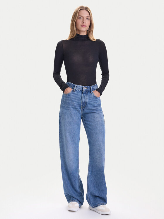 Hunkemöller Hunkemöller Bluza Intimate 302811 Črna Slim Fit