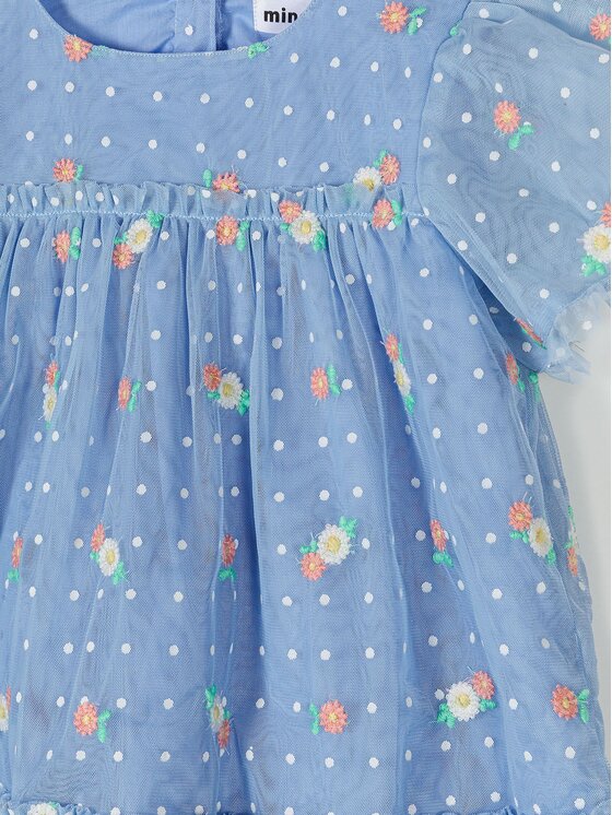 minoti minoti Sukienka elegancka 30DRESS118 Błękitny Regular Fit