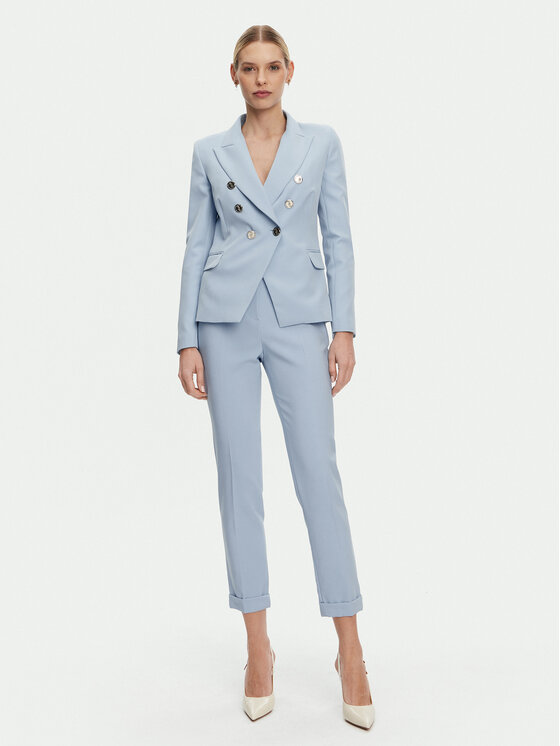 Artigli Artigli Spodnie materiałowe ACPA000837 Niebieski Regular Fit