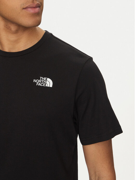The North Face The North Face T-krekls Vertical NF0A89FP Melns Regular Fit