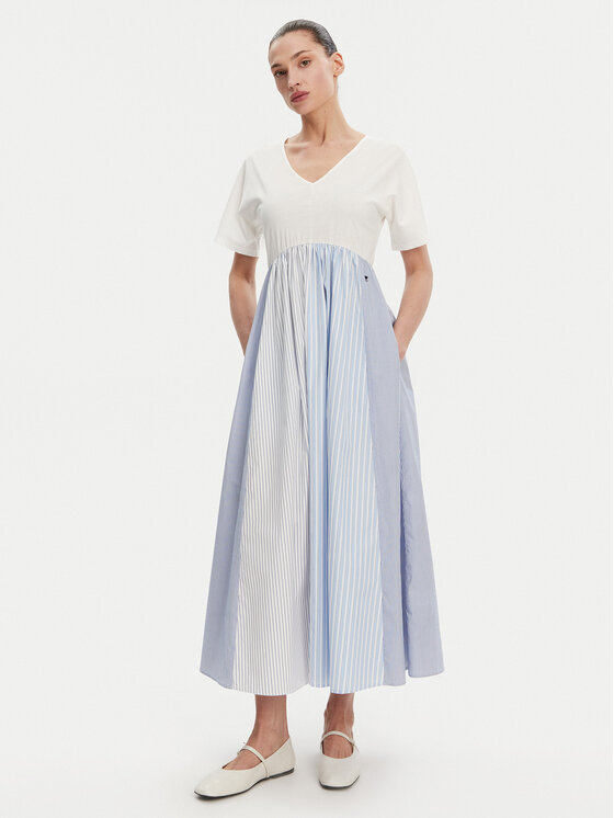 Weekend Max Mara Weekend Max Mara Haljina za svaki dan Brozno 2515621082 Bijela Relaxed Fit