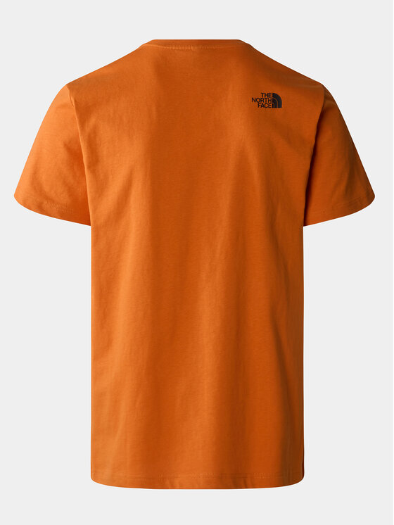 The North Face The North Face T-Shirt Never Stop NF0A87NS Pomarańczowy Regular Fit