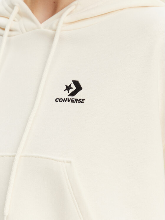 Converse Converse Majica dugih rukava Chuck Taylor 10027616-A02 Écru Boxy Fit