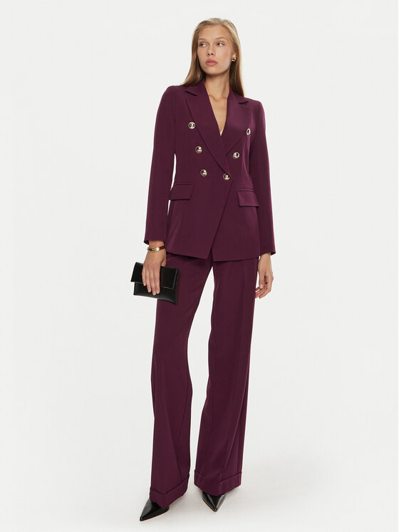 Maryley Maryley Suknjič 24IB139/43GI Bordo rdeča Regular Fit
