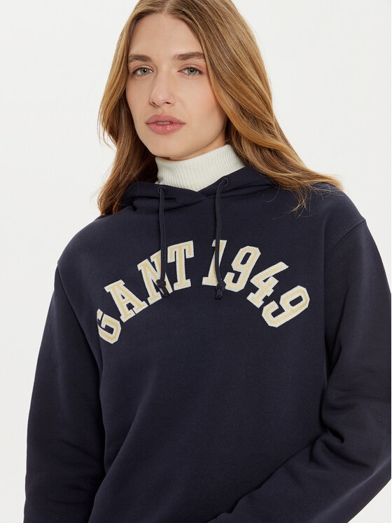 Gant Gant Bluza 1949 Arch Graphic 4201262 Granatowy Loose Fit