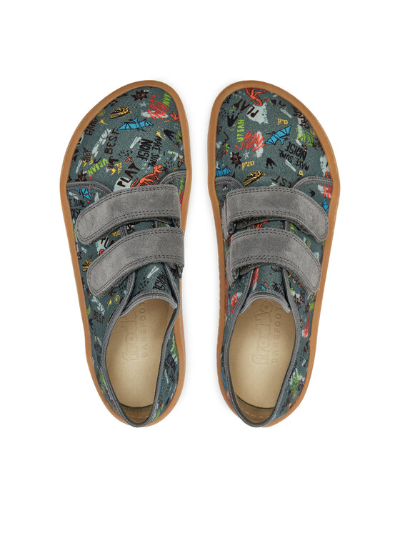 Froddo Froddo Пантофи Barefoot Canvas G1700390-1 D Сив