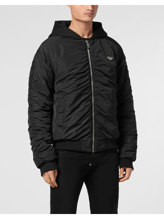 PHILIPP PLEIN PHILIPP PLEIN Vatovaná bunda 23011 Černá Regular Fit