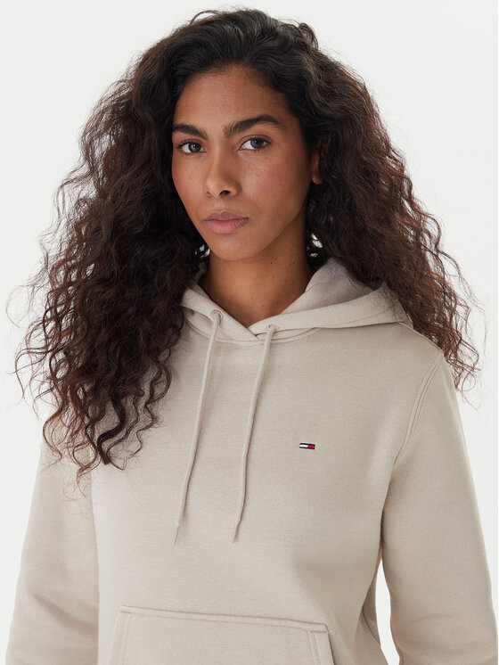 Tommy Jeans Tommy Jeans Pulóver Flag DW0DW19958 Bézs Regular Fit