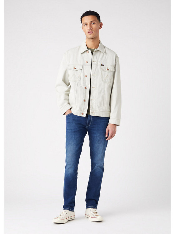 Wrangler Wrangler Jeansy LARSTON Niebieski Slim Fit
