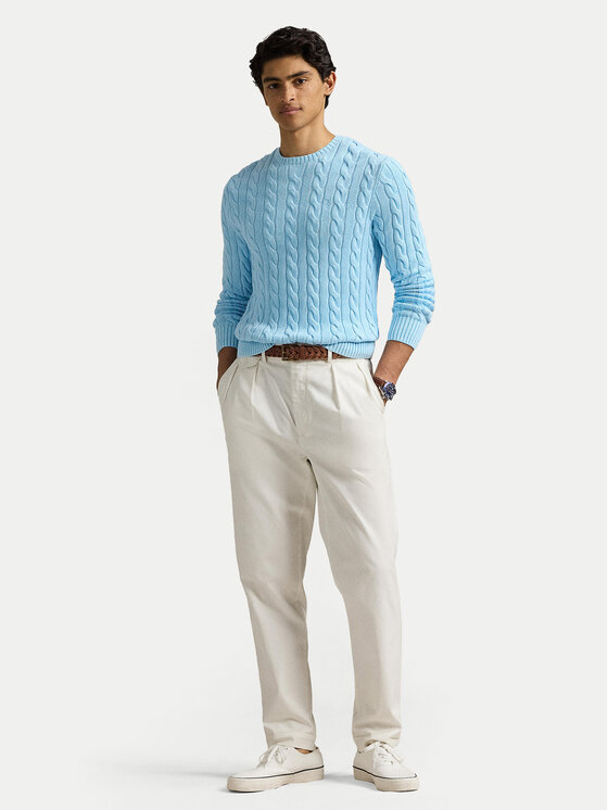 Polo Ralph Lauren Polo Ralph Lauren Sweter 710965867005 Błękitny Regular Fit