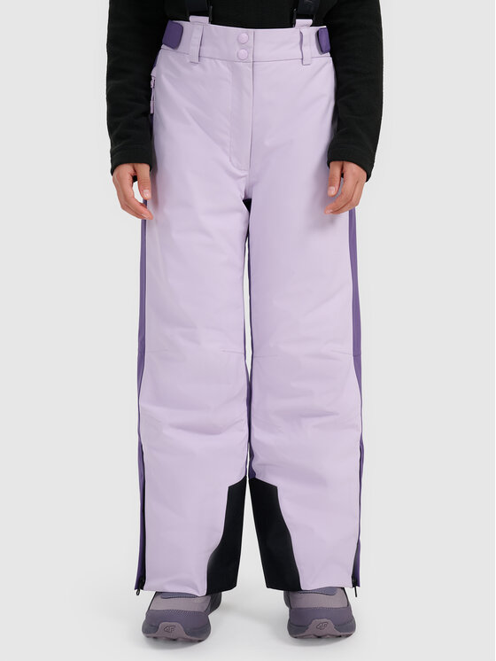 4F 4F Spodnie snowboardowe SKI CLASSIC Fioletowy Regular Fit