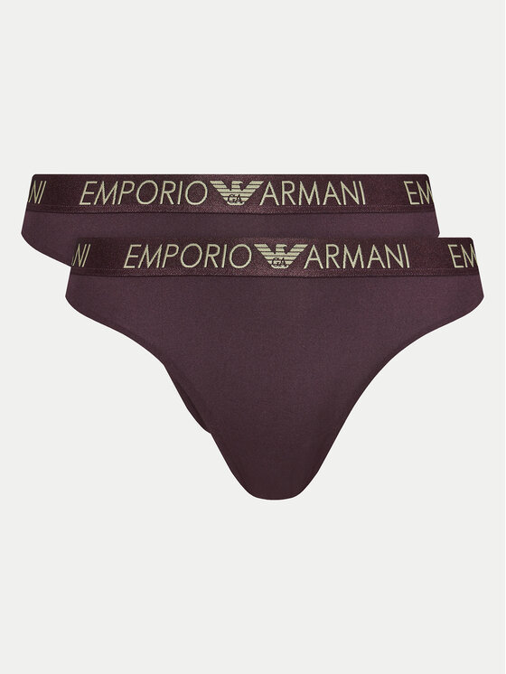 Emporio Armani Underwear 2 stringu pāru komplekts 163333 4F235 05093 Violets