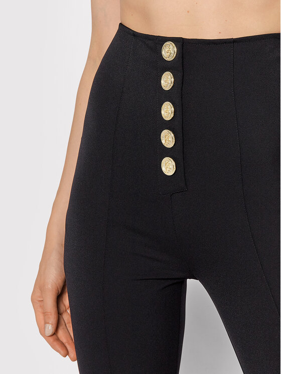 Pantaloni di tessuto O_S00547 Nero Slim Fit