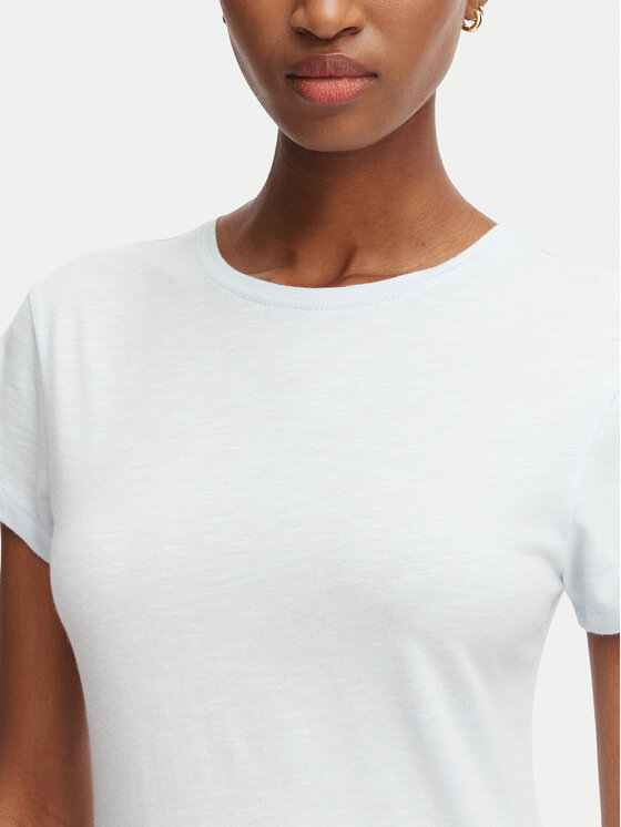 Tommy Hilfiger Tommy Hilfiger T-Shirt WW0WW48702 Světle modrá Slim Fit