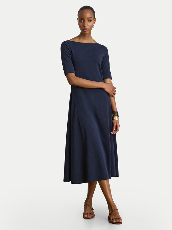 LAUREN RALPH LAUREN LAUREN RALPH LAUREN Φόρεμα κοκτέιλ Munzie 200973599005 Σκούρο μπλε Regular Fit