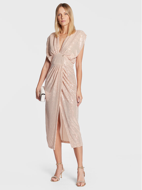 Rinascimento Rinascimento Коктейльна сукня CFC0110461003 Рожевий Regular Fit