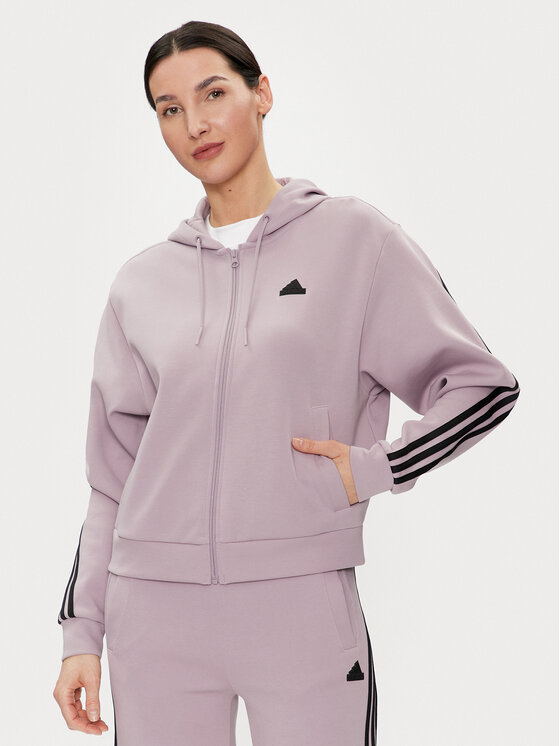 adidas adidas Sweatshirt Future Icons 3-Stripes IS3681 Violett Loose Fit