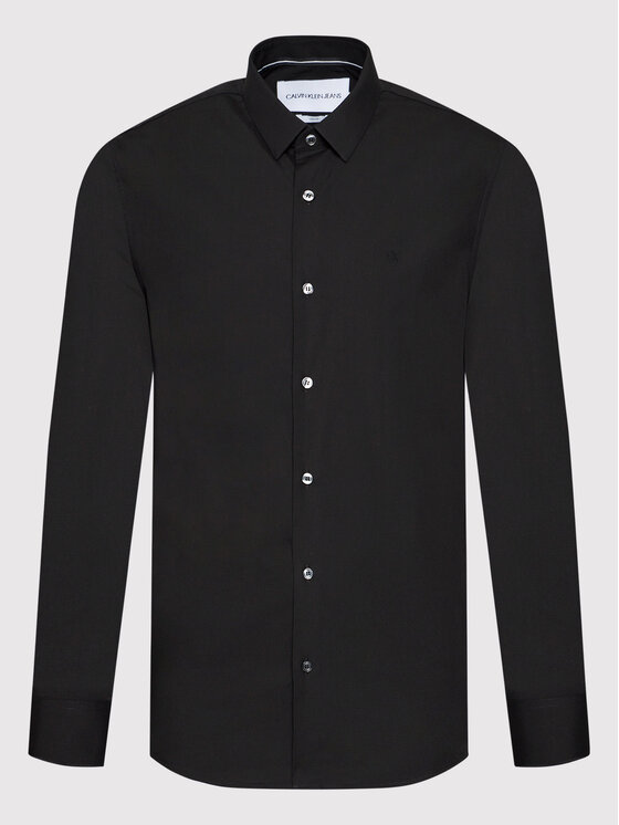 Calvin Klein Jeans Camicia J30J319065 Nero Slim Fit • Modivo.it