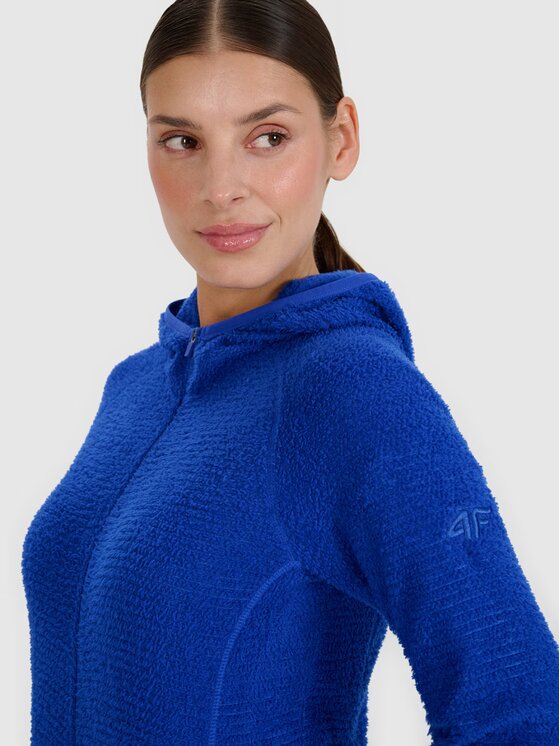 4F 4F Felpa di pile 4FWSS25TFSWF481-36S Blu Regular Fit